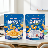 Biscuits soufflés en forme de poisson, sans gras trans, non frits, en gros, pour la consommation, à base de pommes de terre extrudées et soufflées