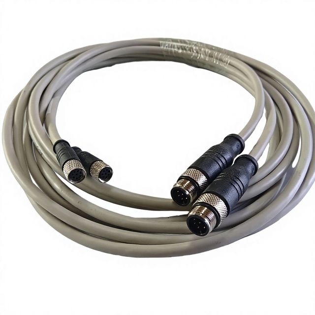 M8 4-Pin Industrial Sensor Connector Cable