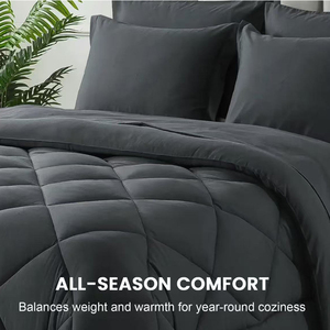 Ensemble de literie matelassé 3 pièces en microfibre de polyester Couette de luxe Style moderne Caractéristique chaude pour une utilisation quatre saisons-pour la maison Hôtel - Product Image 3