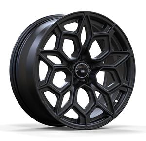 Tùy chỉnh Matte đen giả mạo Hợp Kim Bánh xe vành lưới thiết kế 18-22inch 5*112 66.5 57.1 cho A4 A5 <span class=keywords><strong>A6</strong></span> Q5 Q6 Q7 - Product Image 2