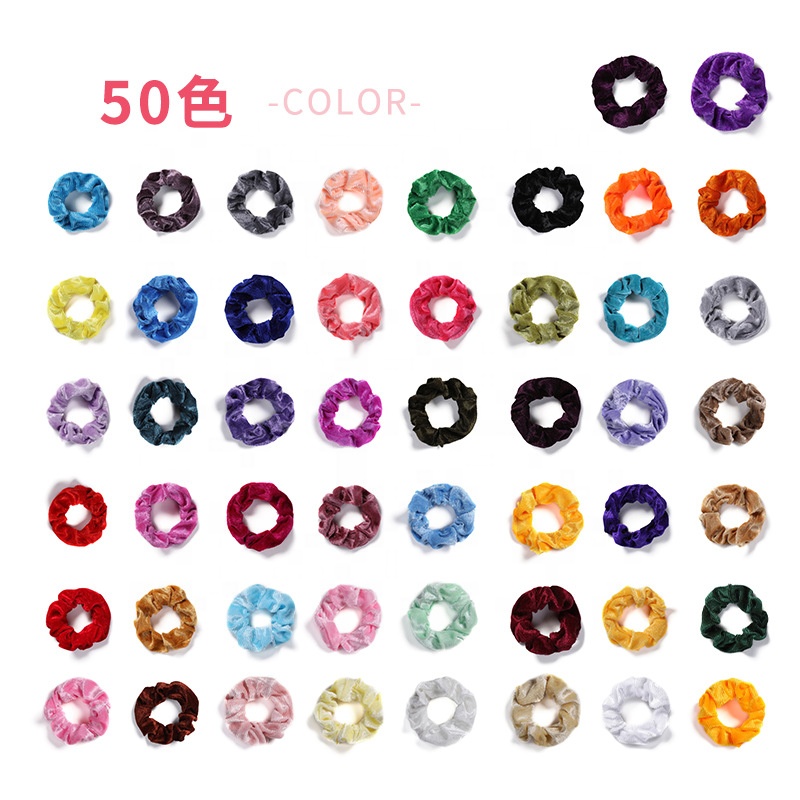 Оптовая продажа, модные женские аксессуары для волос, бархатная эластичная резинка для волос для девочек