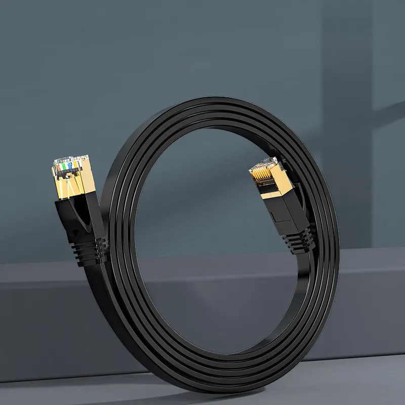 0.5-50m rj45 utp ftp cat5e cat6 cat7 cat 7 cat8 cat 8 flat network cable ethernet cable lan cable cat 6 patch cord