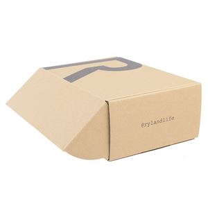 Biểu tượng tùy chỉnh in phẳng gói bao bì hộp sóng gấp Kraft bưu phẩm vận chuyển gửi thư hộp - Product Image 5