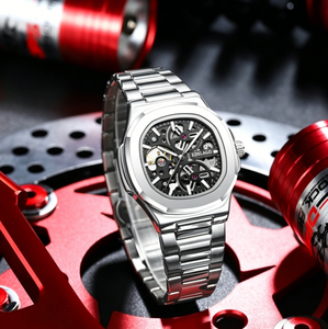 Reloj Automático de Lujo Aps para Hombre, Mecánico, Tourbillon, Esqueleto, Luminoso, Resistente al Agua, de Acero Inoxidable, Jacob - Product Image 4