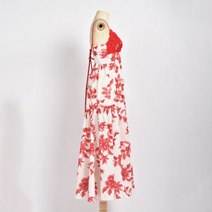 La meilleure qualité de robes longues en forme de cœur robe d'été respirante pour femmes vente populaire - Product Image 2