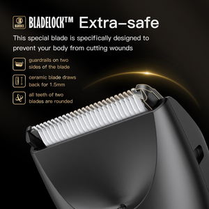 Recortadora de Barba Eléctrica <span class=keywords><strong>para</strong></span> <span class=keywords><strong>Hombre</strong></span>, <span class=keywords><strong>Afeitadora</strong></span> Corporal Inalámbrica Recargable a Prueba de Agua <span class=keywords><strong>para</strong></span> Zonas Sensibles - Product Image 2