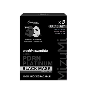 ชุดทดลอง MizuMi PDRN PLATINUM BLACK ITRIAL SET BRIGHT MOIST Charcoal Mask ผลิตภัณฑ์จากประเทศไทย - Product Image 1