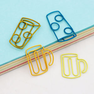 Clips de papier en forme de chopes à bière de différentes couleurs, prêts à être expédiés, clips de papier en métal en forme de tasse à café pour les amateurs de café - Product Image 5