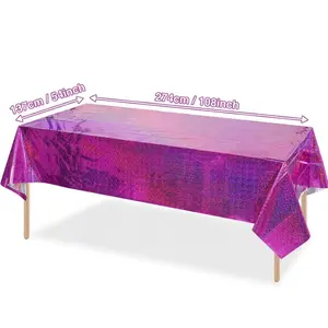 Protect Your Table from Spills and Stains Waterproof Foil Tablecloth