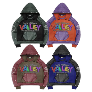 Felpa con Cappuccio da Uomo in Pile di Alta Qualità con Grafica Serigrafata, Design Antivento con Patta, Motivi a Stelle Stampati - Product Image 3
