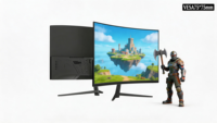 Livraison rapide Moniteur de jeu incurvé VA HDR 24 pouces 240 Hz sans cadre Temps de réponse de 4 ms DP pour PC Esports Neuf