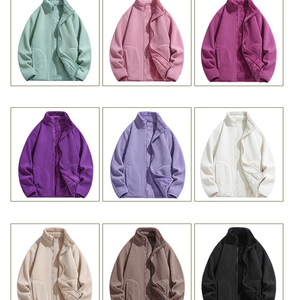 <strong>Men's</strong> Reversible Fleece <strong>Jacket</strong> Double-faced <strong>Shearling</strong> Coat Windproof Athleisure Casual Wear Plus Size Wholesale Factory Oem Odm - Product Image 2