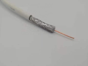 Hochwertiges Weiß-Schwarzes PVC-Mantel HD <span class=keywords><strong>CCTV</strong></span>-Kamera Koaxialkabel SYWV 75-7-4P RG6 RG6/U für TV CATV Satellit - Product Image 5