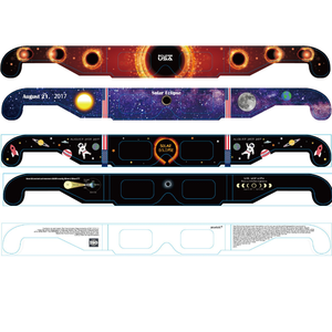 Lunettes promotionnelles personnalisées avec logo pour éclipse solaire, légères, portables et pliables, protection oculaire pour musée scientifique - Product Image 3