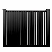 Panneau de clôture de jardin en aluminium découpé au laser sur mesure, style moderne classique, poteau de portail métallique, clôture décorative extérieure DIY
