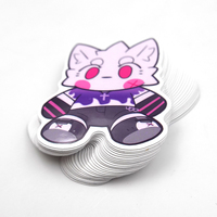 Personnalisé en gros bagages jouet Kawaii mignon Journal Anime logo impression découpé étiquette adhésif vinyle dessin animé autocollants