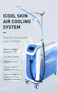 Nouvelle machine de refroidissement de peau d'air froid de refroidisseur d'air pour le traitement de <span class=keywords><strong>laser</strong></span> avec 3 têtes de traitement et vitesse d'air de niveau réglable de 1-6 - Product Image 3