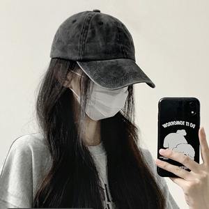 Gorra de béisbol vaquera Logotipo personalizado Bordado impreso Sombrero ajustable Sombrero desgastado en blanco de 6 paneles Gorra de béisbol lavada personalizada - Product Image 4