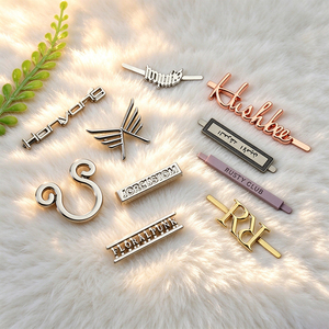 Placas Metálicas Personalizadas para Ropa, Etiquetas Metálicas Grabadas con Nombre de Marca para Accesorios de Bolsos - Product Image 2