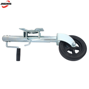 Robot de fábrica con ruedas resistentes de 60 mm para <span class=keywords><strong>caravana</strong></span> y remolque de barco plegable automático, rueda <span class=keywords><strong>Jockey</strong></span> con soporte - Product Image 4