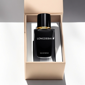 Flacon vaporisateur de parfum rectangulaire vide transparent personnalisé 30ml 50ml 100ml en verre avec emballage boîte - Product Image 1