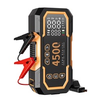 Dispositivo Todo en Uno de Arranque de Emergencia para Automóvil, Bomba de Aire Integrada, Arrancador de Batería, Manómetro de Presión de Neumáticos Iluminado, USB