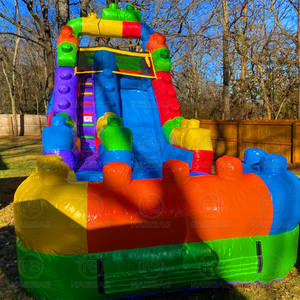 Toboggan gonflable de blocs de construction d'arrière-cour <span class=keywords><strong>avec</strong></span> la glissière extérieure de pullover d'explosion de toboggan d'escalade de parc de <span class=keywords><strong>piscine</strong></span> pour des enfants - Product Image 4