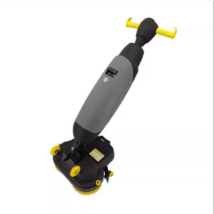 Double <b>Brush</b> Push Mini Floor Scrubber 3.2L <b>Clean</b> Tank 350 RPM Indoor Outdoor Use - Product Image 1