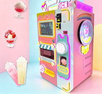 Máquina Expendedora de Helado Suave Popular, Totalmente Automática 24/7, con SDK, Múltiples Métodos de Pago, Acero Inoxidable, Monitoreo Remoto