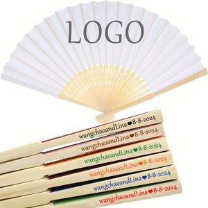 Éventail pliant d'été en bambou, artisanat classique japonais et chinois, sculpté, style art populaire, à thème sportif, pour mariages, cadeau de mariage - Product Image 1