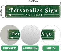Panneaux de signalisation rétro personnalisés, plaques signalétiques métalliques rétro personnalisées, provenant de l'usine d'origine - avec une grande quantité disponible