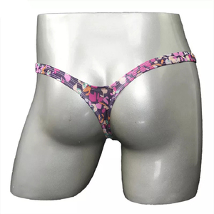 Stampato alla moda uomo Sexy intimo mutandine maschili <span class=keywords><strong>perizoma</strong></span> <span class=keywords><strong>con</strong></span> Pouch vita bassa Plus Size <span class=keywords><strong>perizoma</strong></span> da uomo - Product Image 4