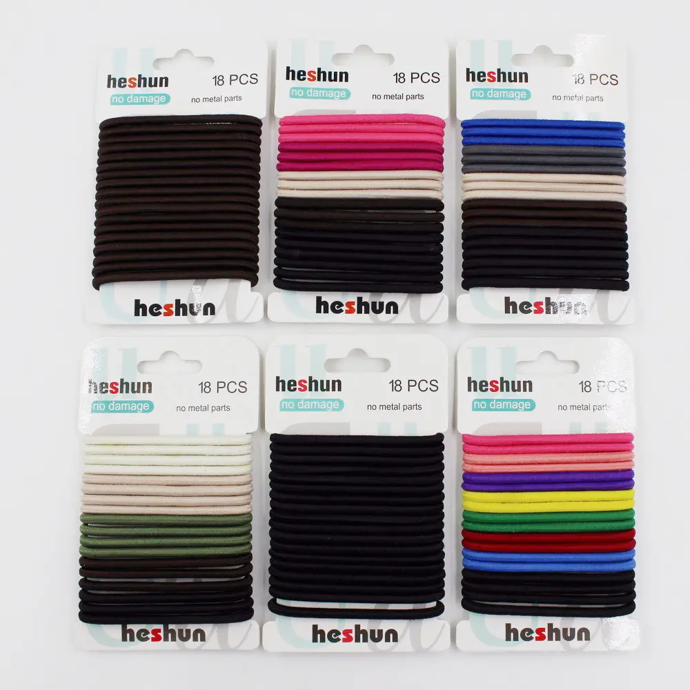 10 Stks/pak Vrouwen Meisjes 5Cm Basic Haaraccessoires Zwart Paardenstaart Houder Haar Stropdas Set Scrunchies Rubberen Band Elastische Haar bands