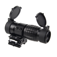 Lunette de visée tactique de sécurité pour la chasse avec grossissement 3X, fixation rapide en aluminium pour point rouge