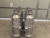 Prix de filtre collecteur de poussière industriel de type jet d'air supérieur de silo de ciment d'acier inoxydable
