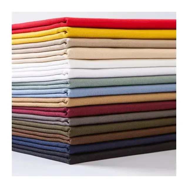 Großhandel einfarbig Stretch weiche Freizeit hose Custom Print Stoff Baumwolle 95 Spandex 5