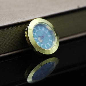 Quarzuhr einsatz in beliebter 37mm 1-7/16 "Größe hat ein leicht zu lesendes arabisches Zifferblatt und Glas kristall - Product Image 5