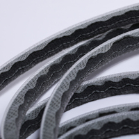 Joint d'étanchéité industriel durable en plastique pour portes et fenêtres avec bande de silicone et lanières de laine pour portes de garage et bâtiments