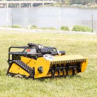 Tondeuse à fléaux télécommandée tout-terrain avec pièces de rechange complètes pour vergers et parcs de grande envergure