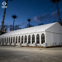 Tente extérieure en aluminium et PVC de 10m*21m pour 200 personnes, pour mariages, événements, expositions et célébrations, directement de l'usine