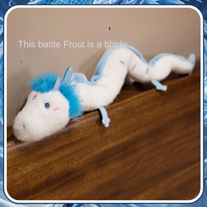 Braccialetto Lungo per Bambini a Forma di Piccolo Drago Bianco Ao Bing, Giocattolo di Peluche Pieghevole, Figurina Ornamentale Posabile in Cotone PP - Product Image 4