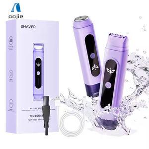 Vente chaude USB 2 en 1 Lady Shaver Machine à raser électrique indolore Pièces privées Rasage Produits d'épilation pour la <span class=keywords><strong>maison</strong></span> - Product Image 1