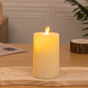 7.5*10cm blanc sans flamme LED <span class=keywords><strong>bougie</strong></span> <span class=keywords><strong>chauffe</strong></span>-<span class=keywords><strong>plat</strong></span> 10cm <span class=keywords><strong>bougie</strong></span> électronique alimentée par batterie noël Halloween fêtes en boîte - Product Image 2