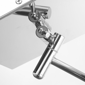 Venta caliente Montado en la pared Hotel espejo de aumento x 3 <span class=keywords><strong>5</strong></span> 7 <span class=keywords><strong>10</strong></span> Baño en casa Pequeño maquillaje Cuadrado Espejo de luz LED - Product Image 5