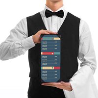 4.15*11 ''PU similicuir Faux cuir carte des vins support de Menu conception personnalisée liste des vins couverture de Menu liste des vins de luxe dossier de Menu