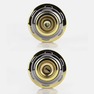 Perillas de <span class=keywords><strong>puerta</strong></span> antiguas de latón pulido de aleación de Zinc de 70mm personalizadas, llave de bloqueo, cerradura de <span class=keywords><strong>puerta</strong></span> de bola de privacidad para dormitorio <span class=keywords><strong>Interior</strong></span>, <span class=keywords><strong>pestillo</strong></span> ajustable - Product Image 2