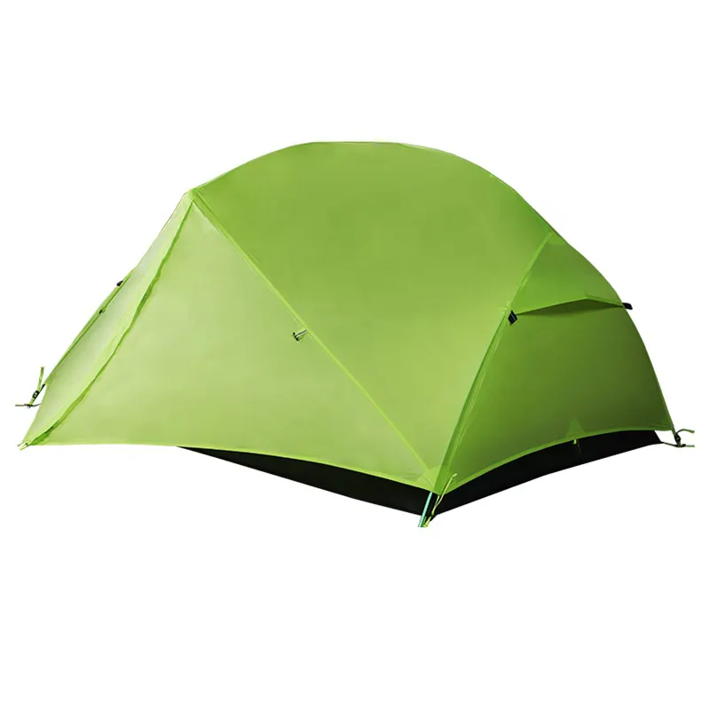 2 Person Nylon Stoff Faltbare Zelt Outdoor Camping Wasserdichte Rucksack Zelt Tragbare Wandern 4 Saison Glamping Zelte Für Verkauf