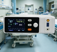 Moniteur patient vétérinaire portable avec indicateurs SPO2, NIBP et de température, équipement essentiel pour les hôpitaux.