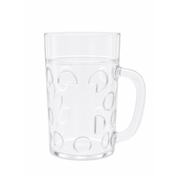 Gelas Minum Plastik dengan Pegangan Desain Klasik Fitur Ripple 20oz & 40oz Cangkir Bir Bentuk Kaleng