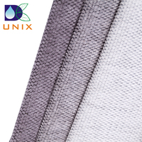 Home Textile Leinen ähnliche Polyester Sofa Stoff Plain Dyed Polsterung mit Leinen Look Warp Knitted Technik